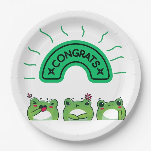 Borden feliciteren papieren bordje (Voorkant)