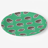 Borden football Pattern Birthday Paper Papieren Bordje (Gekanteld)