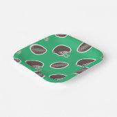 Borden football Pattern Birthday Paper Papieren Bordje (Gebogen)