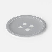 Borden grijs Button Papieren Bordje (Gekanteld)