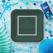 Borden groenboek van Emerald Papieren Bordje (Feest)