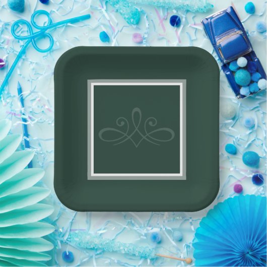 Borden groenboek van Emerald Papieren Bordje (Feest)