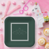 Borden groenboek van Emerald Papieren Bordje (Feest)