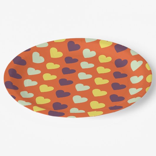 Borden herfst papieren bordje (Gekanteld)