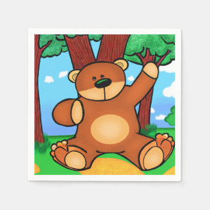 Borden In Karton Beer in de weide - Beer in Servet