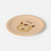 Borden keukenpapier papieren bordje (Gekanteld)