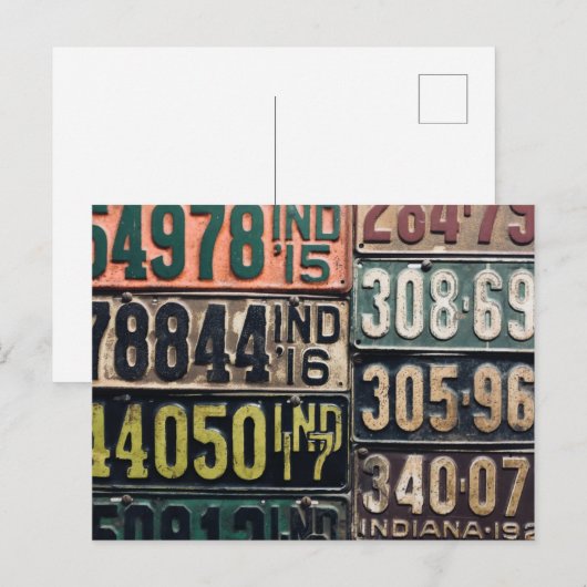 Borden  licentie briefkaart (Voorkant / Achterkant)