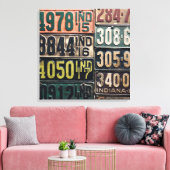 Borden licentie canvas afdruk (Insitu (Woonkamer))