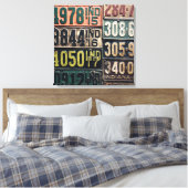 Borden licentie canvas afdruk (Insitu (Slaapkamer))