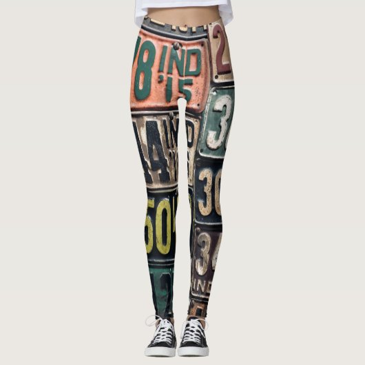 Borden  licentie leggings (Voorkant)