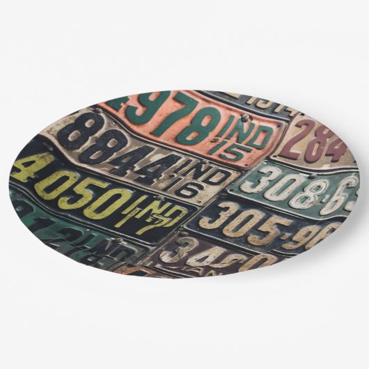 Borden licentie papieren bordje (Gekanteld)