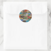 Borden  licentie ronde sticker (Tas)