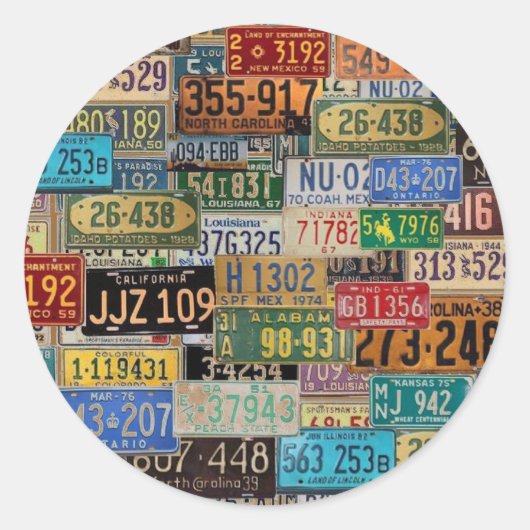 Borden  licentie ronde sticker (Voorkant)