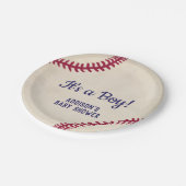 Borden met Baby shower-honkbal Papieren Bordje (Gekanteld)