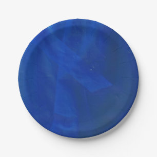 Borden met blauw papier papieren bordje