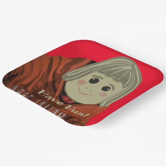 Borden met compact papier hebben afgewerkt papieren bordje (Gebogen)