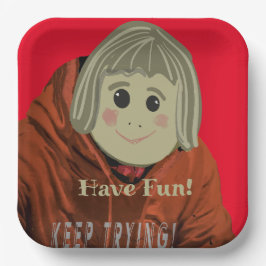 Borden met compact papier hebben afgewerkt papieren bordje