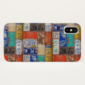 borden met een retrorustylicentie Case-Mate iPhone case (Achterkant (horizontaal))