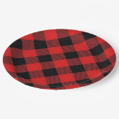 Borden met een rode of zwarte buffelplaat voor ker papieren bordje (Gekanteld)