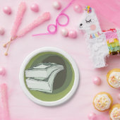 Borden met geldpapieren papieren bordje (Feest)