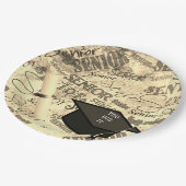 Borden met hoog Afstuderen Papieren Bordje (Gekanteld)