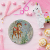 Borden met kerstfeestfeestdag in de zin papieren bordje (Feest)