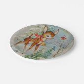 Borden met kerstfeestfeestdag in de zin papieren bordje (Gekanteld)