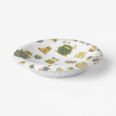  Borden met kunstpapier Papieren Kommen (Gebogen)