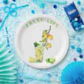 Borden met Lemon Juice Cool-Drink Papieren Bordje (Feest)