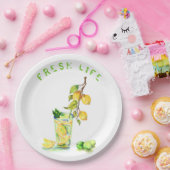 Borden met Lemon Juice Cool-Drink Papieren Bordje (Feest)