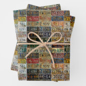 Borden met  licentie, pakpapier inpakpapier vel (In situ)