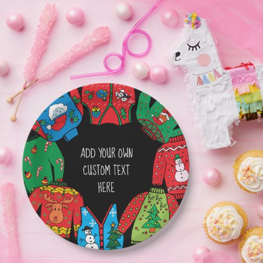 Borden met lomp-kerstakelpapier papieren bordje (Feest)