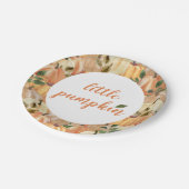 Borden met pompoenen Baby shower Papieren Bordje (Gekanteld)