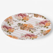 Borden met pompoenen Baby shower Papieren Bordje (Gekanteld)