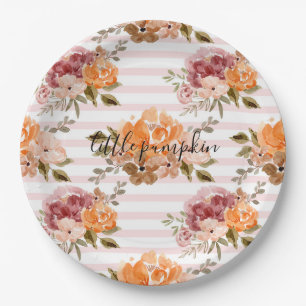 Borden met pompoenen Baby shower Papieren Bordje