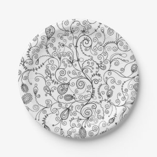 Borden met rendy decoratieve papieren bordje