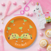 Borden met taarstang papieren bordje (Feest)