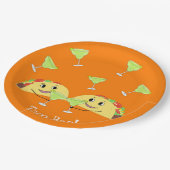 Borden met taarstang papieren bordje (Gekanteld)