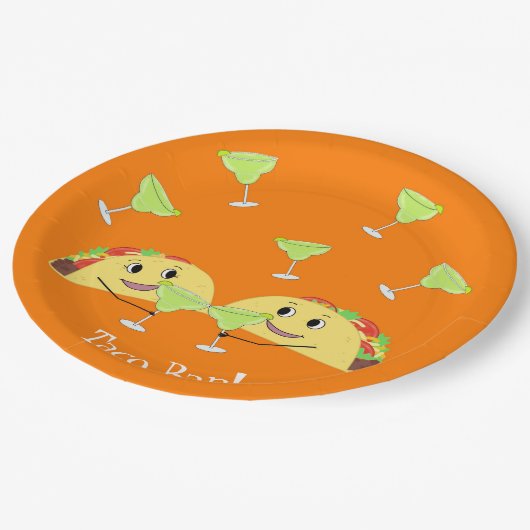 Borden met taarstang papieren bordje (Gekanteld)