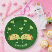 Borden met taarstang papieren bordje (Feest)