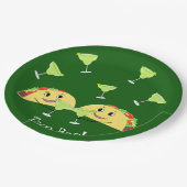 Borden met taarstang papieren bordje (Gekanteld)