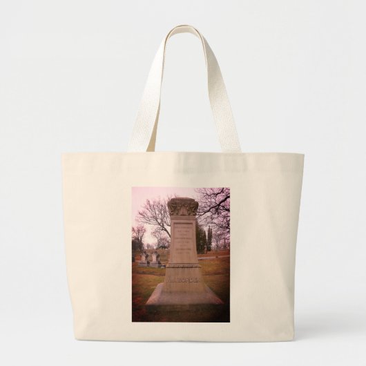 Borden-monument, Fall River, MA - A.J. Borden Grote Tote Bag (Voorkant)