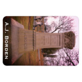 Borden Monument, Herfst River, MA - A.J. Borden Magneet (Horizontaal)