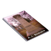 Borden Monument, Herfst River, MA - A.J. Borden Notitieboek (Rechterzijde)