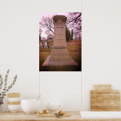 Borden Monument, Herfst River, MA - A.J. Borden Poster (Keuken)