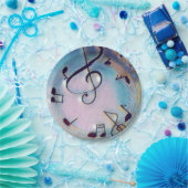 Borden muziek papieren bordje (Feest)