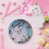 Borden muziek papieren bordje (Feest)