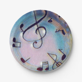 Borden muziek papieren bordje