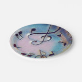 Borden muziek papieren bordje (Gekanteld)