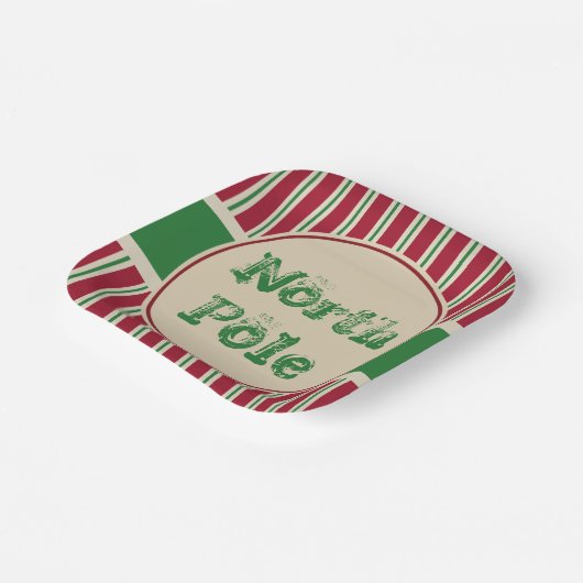 Borden Noordpoolpapier Papieren Bordje (Gebogen)